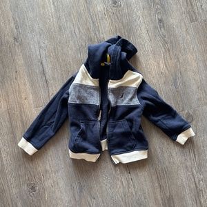 Nautical boys zip up hoodie